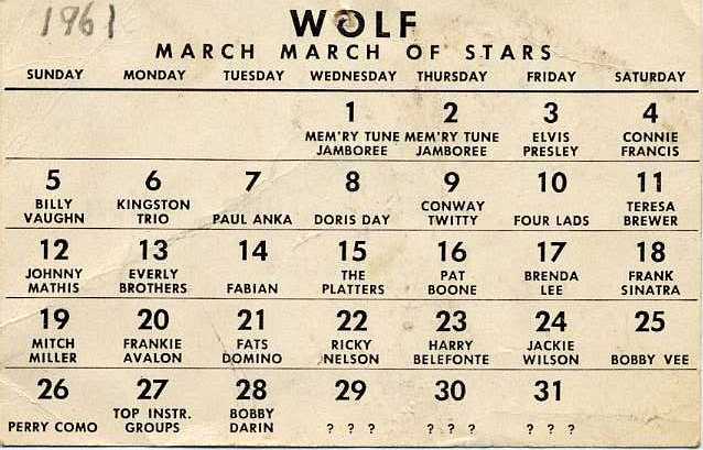 WOLF Word Game 1961